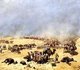 Uzbekistan: Russian troops approaching Khiva across the 'Death Sands' to the wells of Adam-Krylgan. Nikolay Karazin, 1888