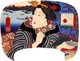 Japan: Ukiyo-e painting of a woman using chopsticks. Utagawa Kuniyoshi (1797-1861)